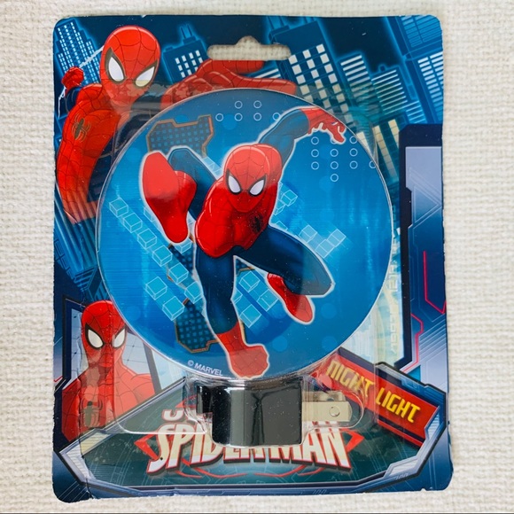 Disney Other - Marvel SpiderMan Night Light Plug-in Rotary Shade